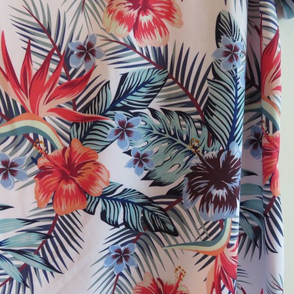 WAGGLE Tropic Breeze Hawaiian Stretch Golf Polo Shirt - Size L - Picture 9 of 14